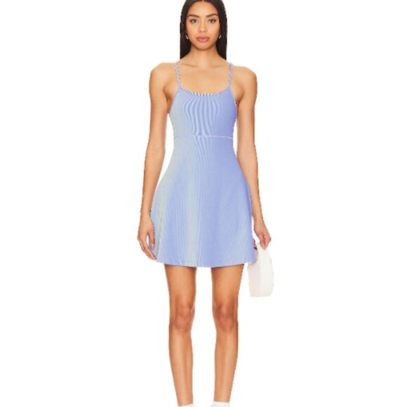 New! Beach Riot Sports Raelyn Active Dress With Short Attached Blue 26700 - Picture 3 of 11